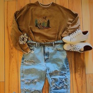 Vintage, stitched sweatshirt